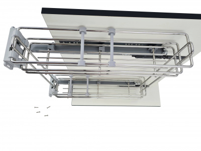 Карго FBM 2-уровневый, корпус 150 мм, правое, хром, направляющие Hettich, Made in Italy