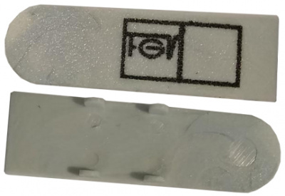 Заглушка для петли FGV Libera, серая