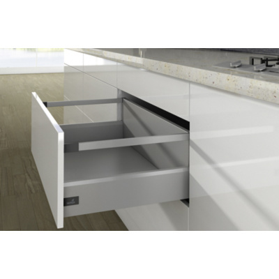 Ящик ArciTech NL500 H250/126 с 1 релингом, с Silent System, серебро (18371)