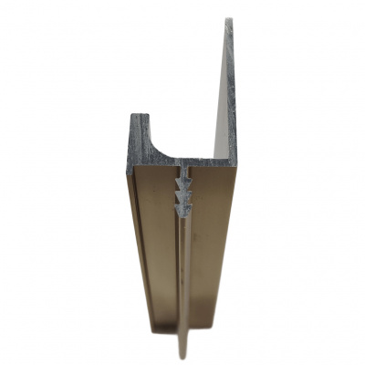 Врезной профиль-ручка PR-8, 18 мм, L=5 м, латунь фактура, Elite