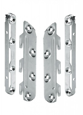 Комплект стяжки для кроватей 130 мм, элемент с 3 крюками (25183)