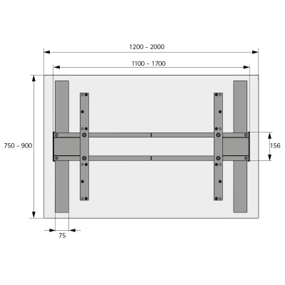 Комплект стола Steelforce Pro 670 SLS, с электрорегулировкой высоты, черный (9309761) Hettich