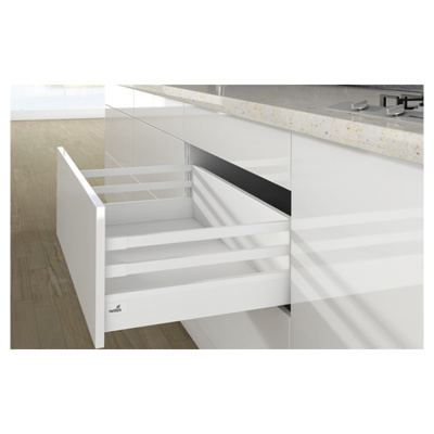 Ящик ArciTech NL400 H218/ 94 с 2 релингом, с Silent System, белый (17372)