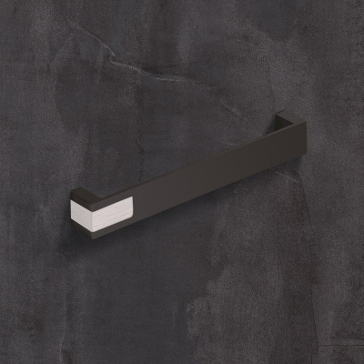 Ручка Intra 192 мм, L204 мм, чорний матовий/нержавіюча сталь (9207481)