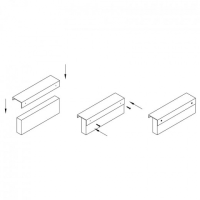 Профиль-ручка U-9  L=5м белый