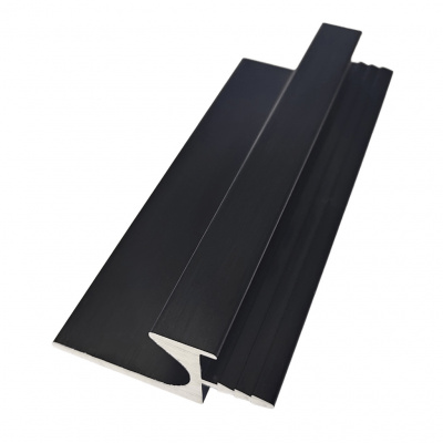 Врезной профиль-ручка UKW 105 18мм L=5м черная фактура, Elite