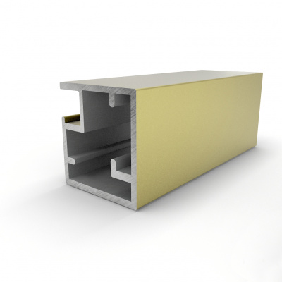 Профиль рамочный Е-1 L=5,5 м, золото матовое, Elite