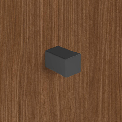 Ручка Cadria, 18х18 мм, H27 мм, матовий чорний (9303938)