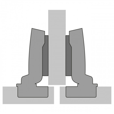 Завіса Sensys 8645i чорний обсидіан, з дотягувачем, відкр. 110°, напівнакладна (9091739)