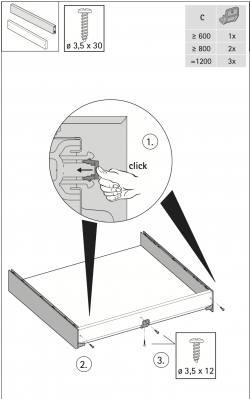 AvanTech YOU Алюминиевая задняя стенка 251 мм, 2000 мм, белый (9257308)