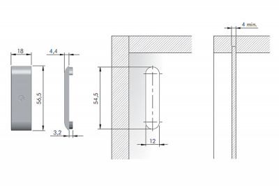 Заглушка CC1 пластик, Ø12, для підвісу LIBRA H1, біла (63461010AB)