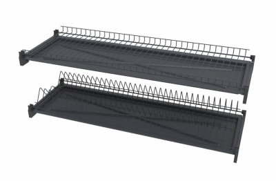 Сушка для посуду Wiexpol графіт: секція W=500 мм, 464×278 мм, з кріпленням, Made in Poland