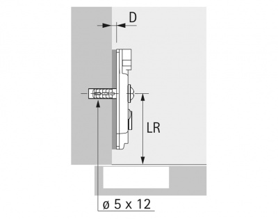 Монтажная планка Sensys/Intermat D=0 мм, с разжимными муфтами Ø 5 x 12 мм, с эксцентриком (9075070)