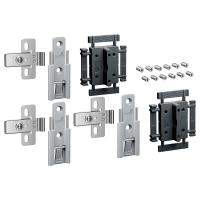 Комплект середніх петель швидкого монтажу, з регулюванням, для WingLine L, сірий, 3 шт. (9339496) Hettich