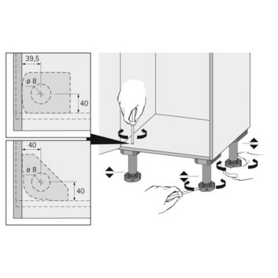 Korrekt Ножка, H=100 мм, нагр. 450кг (61851)