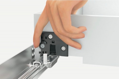 Комплект напрямних Quadro 4D V6 з демпфером Silent System, L-350 мм, повного висування (9181292)