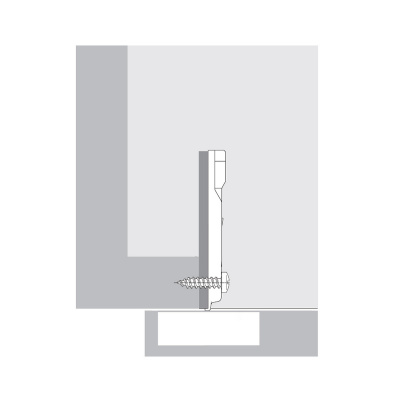 Монтажная планка лицевого фасада, дистанция 0.0 мм (9090882)