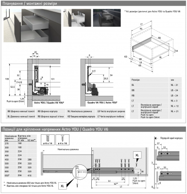 AvanTech YOU Illumination Внутренний ящик, NL500 мм H101, без панели, Quadro, антрацит (21357)