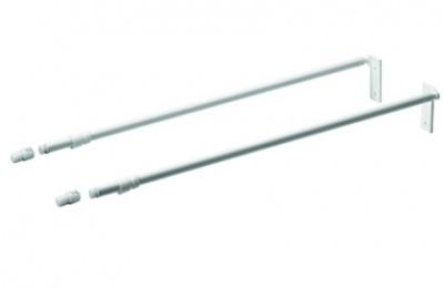 Комплект поздовжніх релингів шухляди MultiTech, L=550 мм, білий (1064553)
