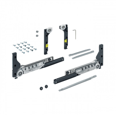 Комплект фурнітури для Slide Line M на 1 двері від 450 мм з дотягувачем, 10 кг (9201921)