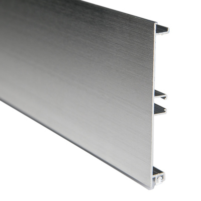 Цоколь алюмінієвий Scilm H=150 мм, L=4100 мм, нержавіюча сталь