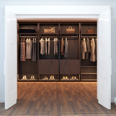 Комплект Wardrobe WingLine 230 для лівої та правої двері, 4 створки, в білому кольорі (17840) Hettich