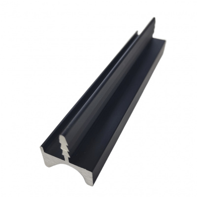 Врезной профиль-ручка UKW 4 18мм L=5м черная фактура, Elite