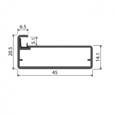 Профіль рамковий Е-9 L=4,1 м, мідь, Scilm