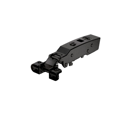 Петля Sensys 8661 Alu черный обсидиан, без пружины Рush to open, откр. 95°, накладная (9091230) Hettich