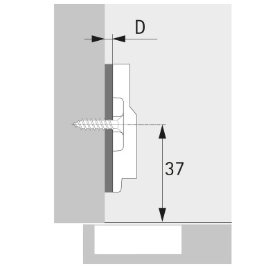 Підкладка завіси Veosys 3 мм (9289695)