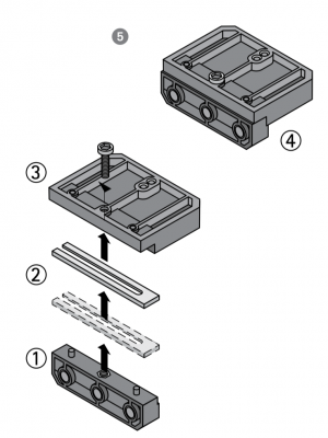 Свердлильний кондуктор BlueJig Dowel для дюбелів та стяжки Rastex (9079402)
