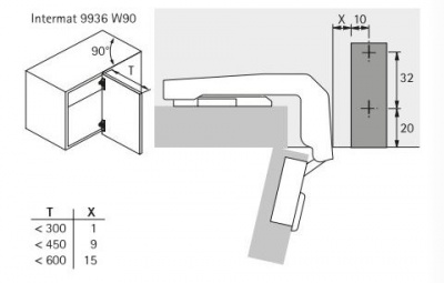 Доводчик Silent System для Intermat 9943/9936/9944, под прикручивание (60579)