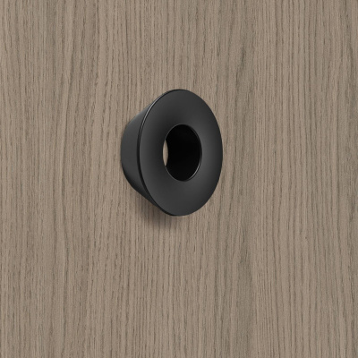 Ручка Olivia 32 мм, ø 57 мм, чорний матовий (9266416)