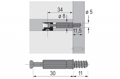 Дюбель Twister под Rastex DU 232 30мм (9047644)