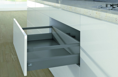 Ящик ArciTech NL650 H186/ 94 с 1 релингом, с Silent System, антрацит (20002)