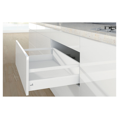 Ящик ArciTech NL650 H186/ 94 с 1 релингом, с Silent System, белый (17391)