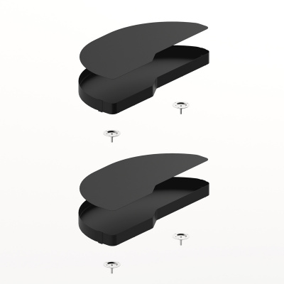 Комплект полиць Salso 200, ширина 600 мм, лівий, антрацит (9381067) Hettich