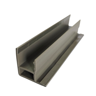 Угол наружный для цоколя ПВХ Scilm, 90°, H=120 мм, алюминий браш