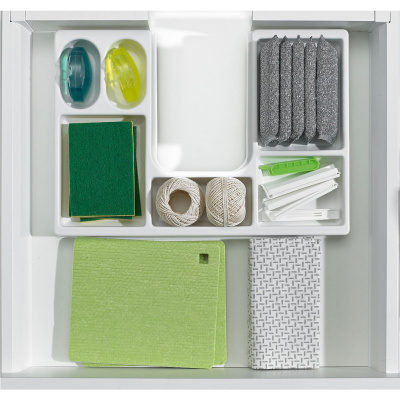 Організація шухляди з вирізом під мийку OrgaTray 510 для AvanTech YOU/ArciTech, NL350+, KB550+, пластик, біла (9207046)