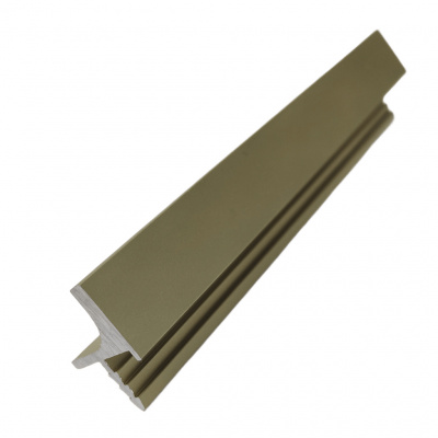 Врезной профиль-ручка PR-6, 18 мм, L=5 м, золото матовое, Elite