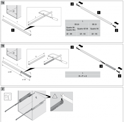 Адаптер штанги синхронізації для Quadro V6 ДСП, тип А (9219966) Hettich