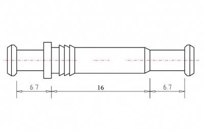 Двойной дюбель DU 712, для VB, для середньої стінки 16 мм (1019462)