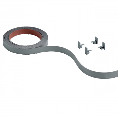 Декоративна стрічка для ходових профілів, 18 мм, срібляста, 4000 мм (9209278)