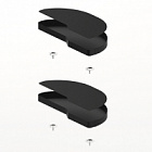 Комплект полиць Salso 200, ширина 400 мм, правий, антрацит (9381062) Hettich