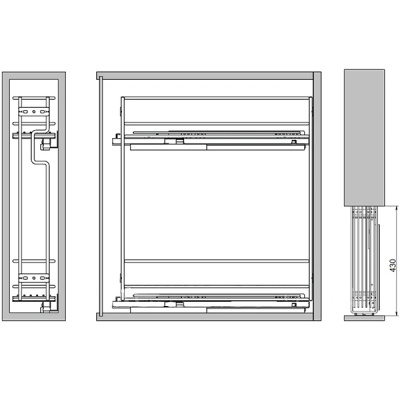 Карго 200 2-е бок. со скрытой направл. левое распродажа (ELQHM202SXSC)