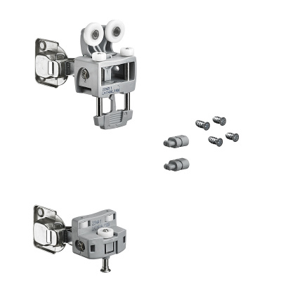 Комплект фурнітури WingLine L для лівих дверей, 12 кг, без функції самозачинення, з нижнім елементом, сірий (9278260)