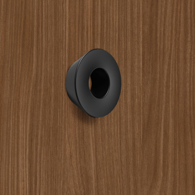 Ручка Olivia 32 мм, ø 57 мм, чорний матовий (9266416)