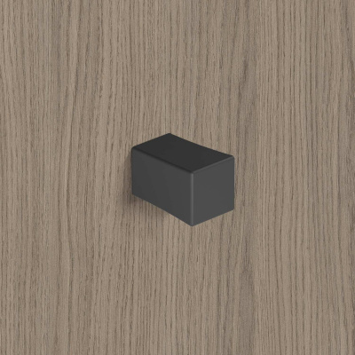 Ручка Cadria, 18х18 мм, H27 мм, матовий чорний (9303938)