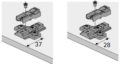 Sensys подкладки петель h=8 (9072537)