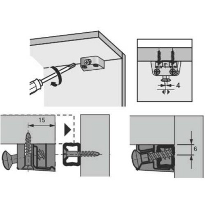 Трапецеподібна стяжка TZ 4 зовнішня частина, нікель (1066870)